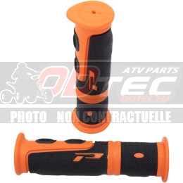 PRO GRIP GRIPS DOUBLE DENSITY ATV 964 CLOSED END BLACK/ORANGE