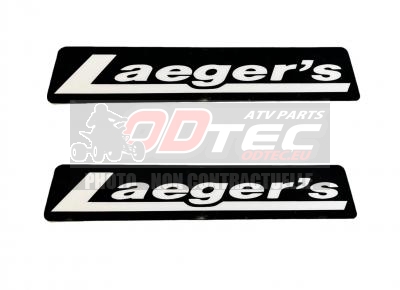 2x STICKERS LAEGER'S NOIR