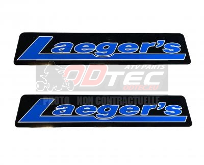 2x STICKERS LAEGER'S BLEU