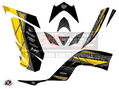 KIT DÉCO 700 RAPTOR NOIR JAUNE