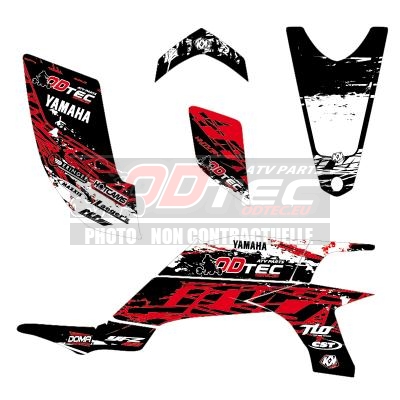 Kit déco ODTEC Racing YFZ450 Rouge