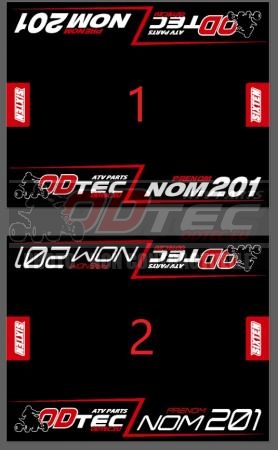 Tapis environnemental QUAD Odtec Racing Personnalisable