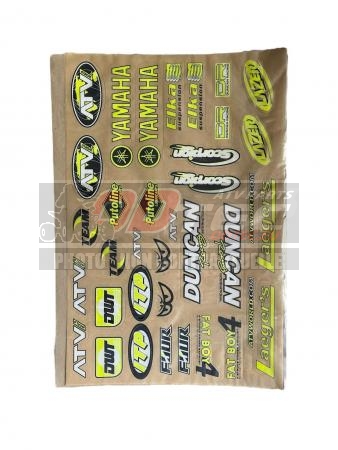 Plaque stickers Duncan Jaune