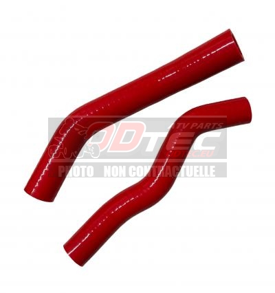 Kit durites en silicone Rouge QR pour SUZUKI LTZ400 09/14