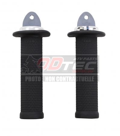 POIGNEES ODI LOCK-ON ARGENT V2.1, 125 MM