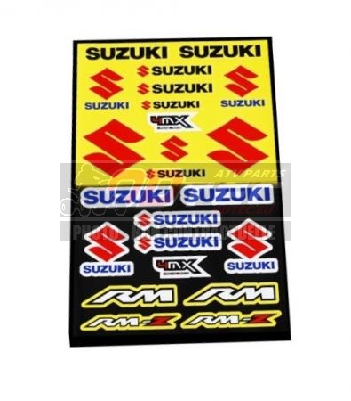 PLANCHE DE SITCKERS 45X30CM SUZUKI