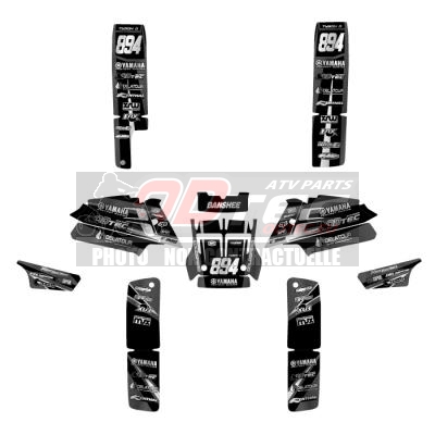 Graphic Kit ODTEC Racing Banshee 350 Black/White