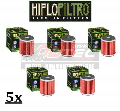 5x Oil Filter HIFLOFILTRO - HF145 YAMAHA RAPTOR 700