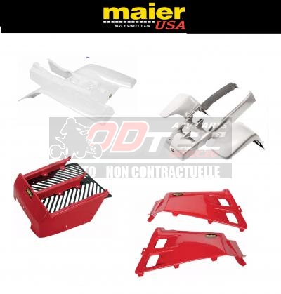 KIT CARENAGE BLANC/ROUGE COMPLET MAIER USA YAMAHA BANSHEE 350