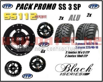 Pack ALU ITP SS 112 Black + Spearz