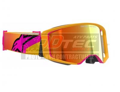 MASQUE ALPINESTAR SUPERTECH CORP YLW/PNK MIRROR-RED