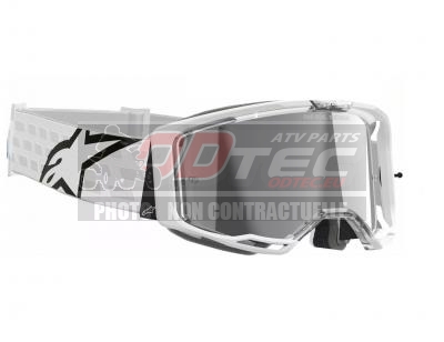 MASQUE ALPINESTAR VISION 8 CORP WHT MIRROR-SIL