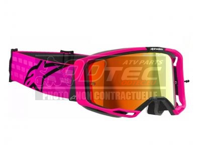 MASQUE ALPINESTAR VISION 8 CORP PINK MIRROR-RED