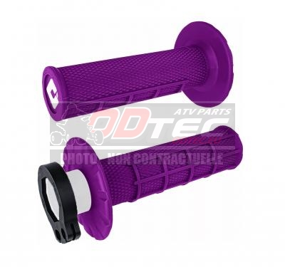 Poignées lock-on gaufrées V2 PURPLE