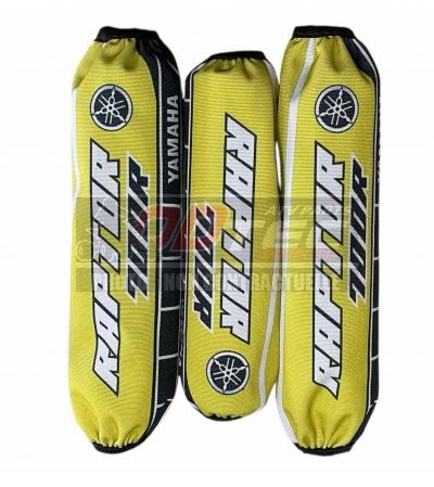 HOUSSES D'AMORTISSEURS NEOPRENES YAMAHA RAPTOR 700 JAUNE