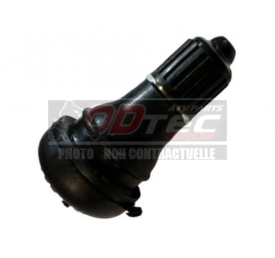 Valve droite caoutchoutée - TR412