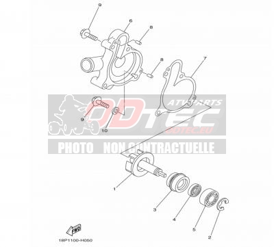 Pompe à eau YAMAHA YFZ450R 14+