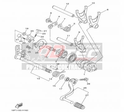 BARILLET & FOURCHETTE YAMAHA YFZ450R 14+