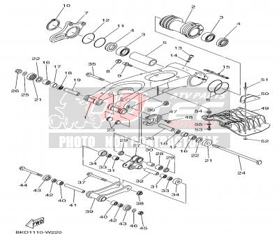 BRAS ARRIERE YAMAHA YFZ450R 14+