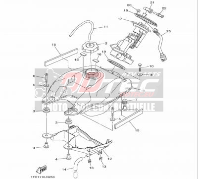 RESERVOIR A CARBURANT YAMAHA YFZ450R 14+
