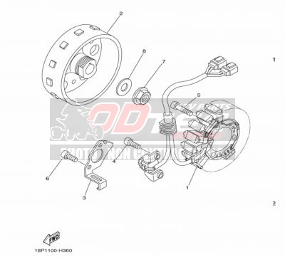 GENERATRICE YAMAHA YFZ450R 14+