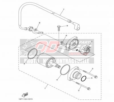 DEMARREUR ELECTRIQUE YAMAHA YFZ450R 14+