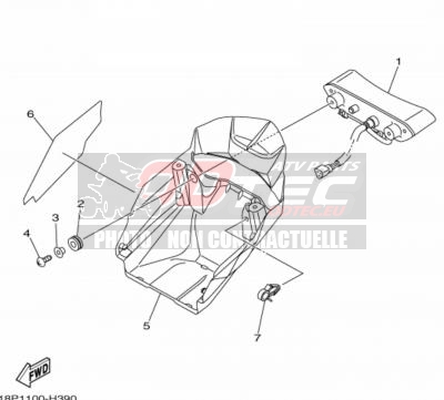 FEU ARRIERE YAMAHA YFZ450R 14+