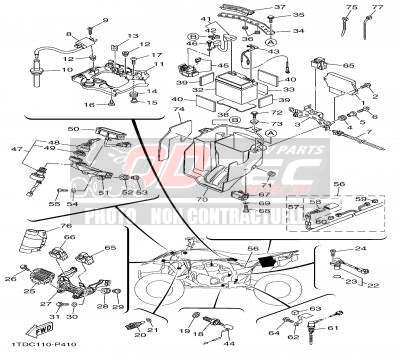 PARTIE ELECTRIQUE YAMAHA YFZ450R 14+