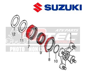 Écrou d'axe arrière SUZUKI LTR 450 06/11