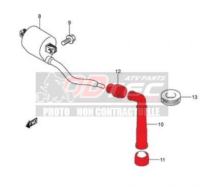 ANTI PARASITE SUZUKI LTZ 400 03/09
