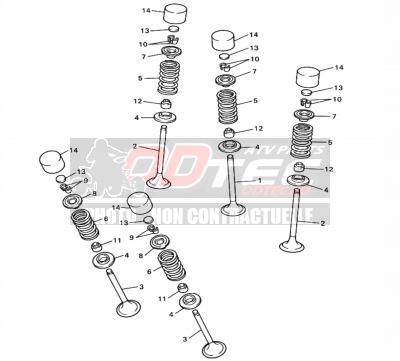 SOUPAPE YAMAHA YFZ 450R 09/13