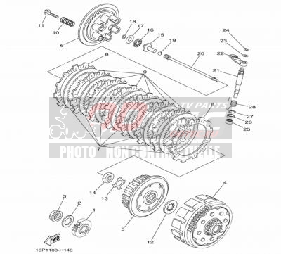 EMBRAYAGE YAMAHA YFZ450R 09/13