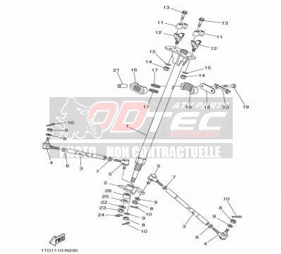Direction YAMAHA YFZ450R 09/13