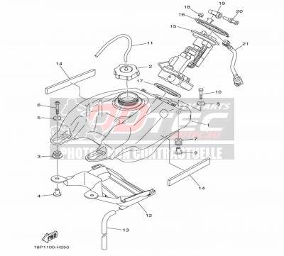RESERVOIR A CARBURANT  YAMAHA YFZ450R 09/13
