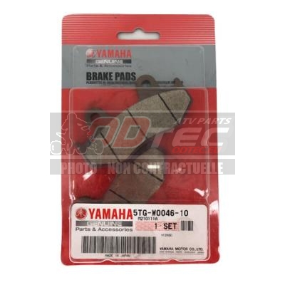 Plaquette arrière OEM YAMAHA YFZ450R