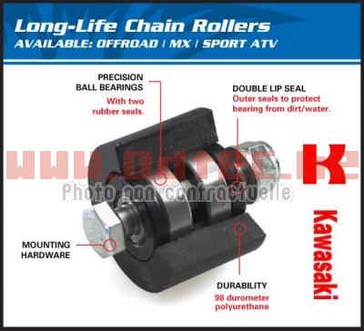 Roulette de chaîne inférieur pour Kawasaki KFX-400 (795001)