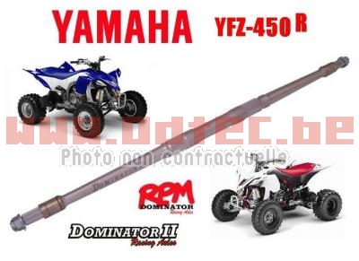 Axe de roue arrière RPM dominator 2 Yamaha YFZ-450 R