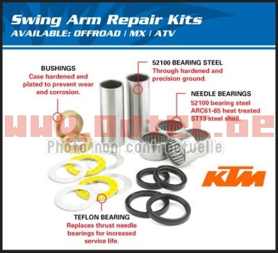 Kit de roulements Bras oscilliant/Chassis KTM