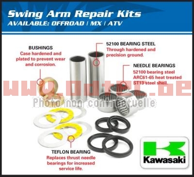 Kit de roulements Bras oscilliant/Chassis Kawasaki