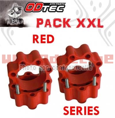 PACK d'Elargisseurs de voies DRAG'ON pour quads sportifs rouge 45 + 45 mm