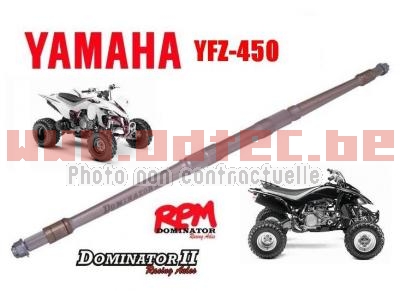 Axe de roue arrière RPM dominator 2 Yamaha YFZ-450