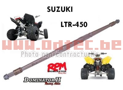 Axe de roue arriere RPM dominator 2 Suzuki  LTR-450