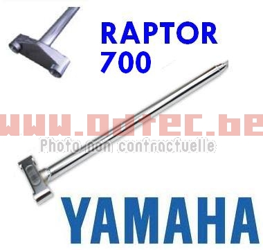 Colonne de direction MS Triple chrome Raptor 700 (632/650/669 mm)