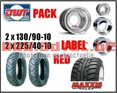 Pack Alu scoot Spearz XL 130/90-10+ 225/40-10