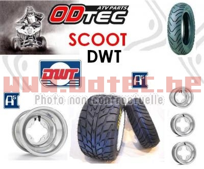 Pack Alu scoot RL DWT 130/70-10 + 225/40-10...