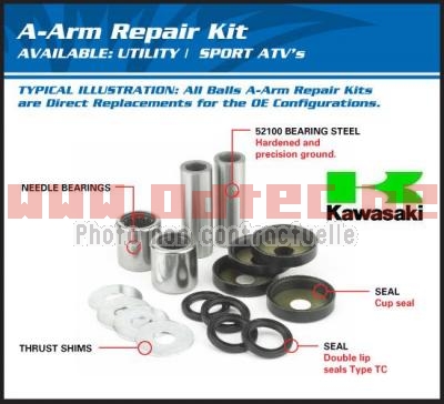 Kit de remise en ordre pour triangle supérieur Kawasaki