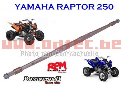 Axe de roue arriere RPM dominator 2 Yamaha Raptor 250