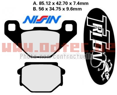 Plaquettes de frein racing NISSIN ST pour Triton