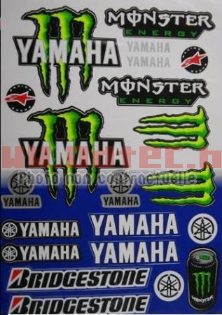 Plaque autocollantes Monster Yamaha