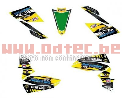 KIT DECO YAMAHA YFZ 450R JAUNE LIGHT 2009 > 2013